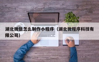 海门湖北微信怎么制作小程序（湖北微程序科技有限公司）